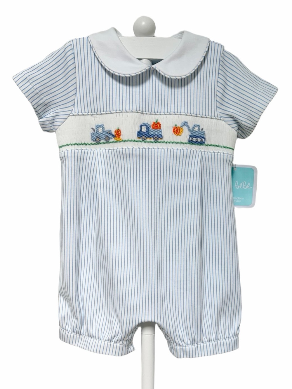 Hauling Pumpkins Shortie Romper, Petit Bebe
